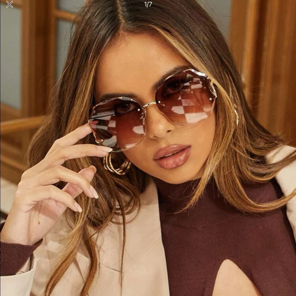 Frameless Tinted Sunglasses